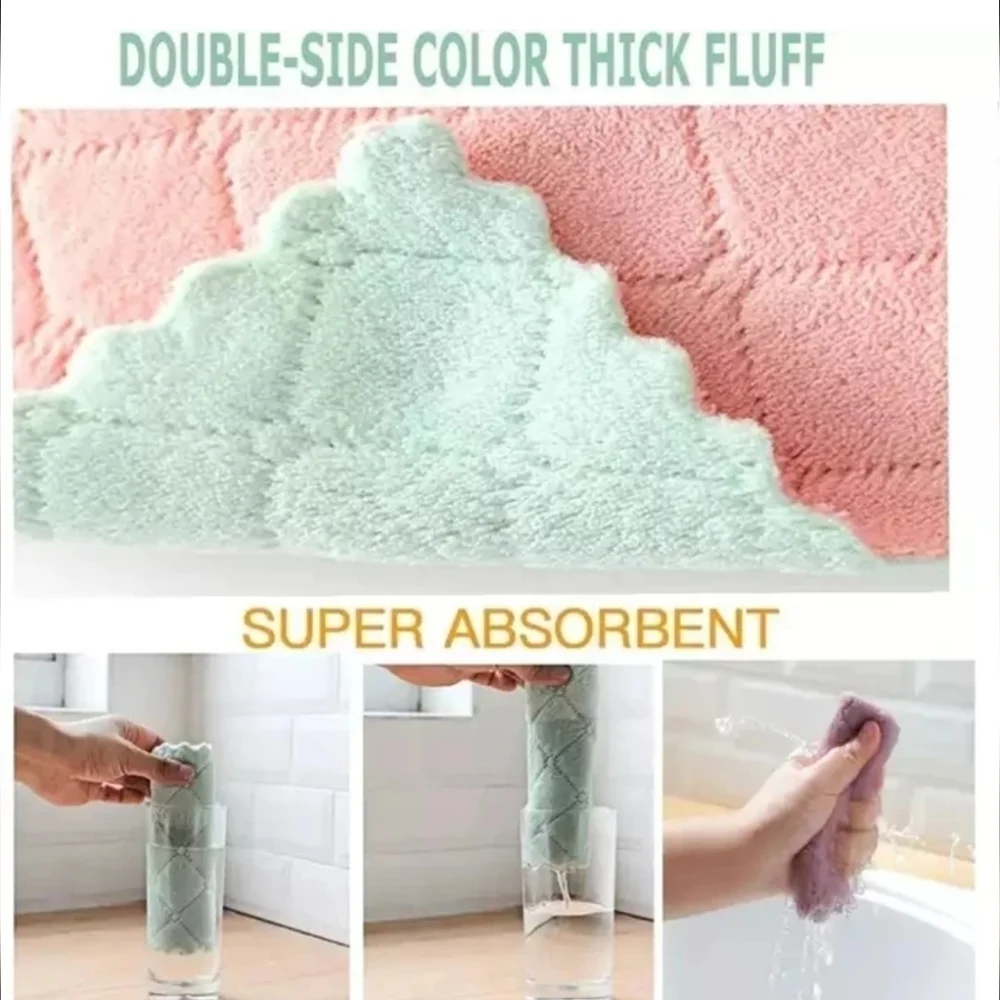 ULTRA Absorbent Dish Cloth SET with FREE Jar Gripper